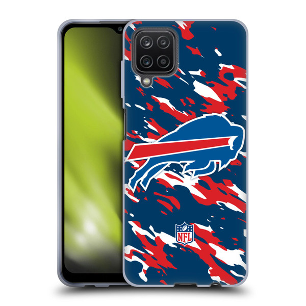 NFL Buffalo Bills Logo Camou Soft Gel Case for Samsung Galaxy A12 (2020)