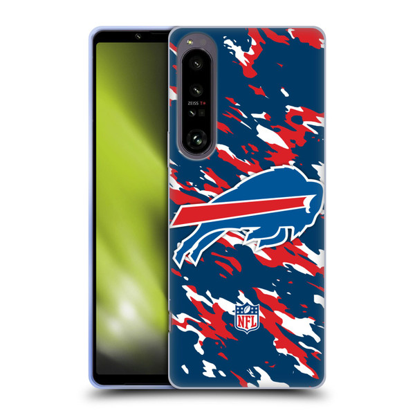 NFL Buffalo Bills Logo Camou Soft Gel Case for Sony Xperia 1 IV