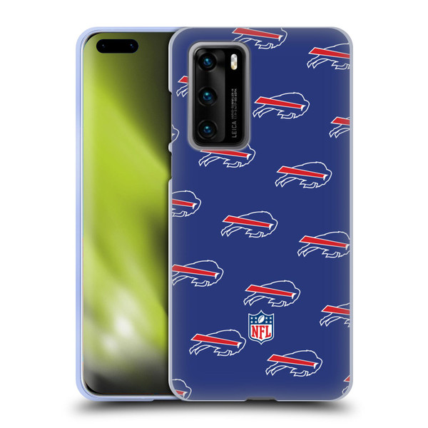 NFL Buffalo Bills Artwork Patterns Soft Gel Case for Huawei P40 5G