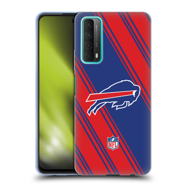 NFL Buffalo Bills Artwork Stripes Soft Gel Case for Huawei P Smart (2021)