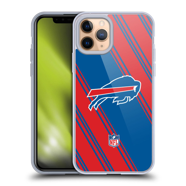NFL Buffalo Bills Artwork Stripes Soft Gel Case for Apple iPhone 11 Pro