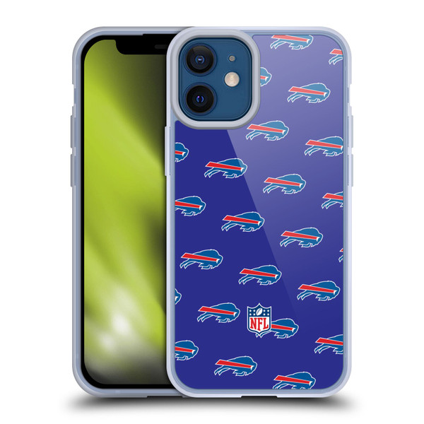 NFL Buffalo Bills Artwork Patterns Soft Gel Case for Apple iPhone 12 Mini