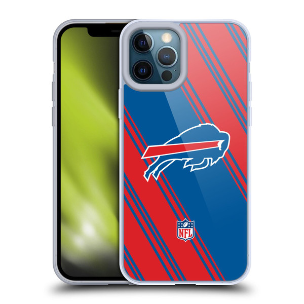 NFL Buffalo Bills Artwork Stripes Soft Gel Case for Apple iPhone 12 Pro Max