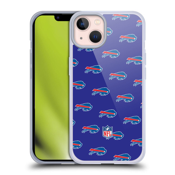 NFL Buffalo Bills Artwork Patterns Soft Gel Case for Apple iPhone 13