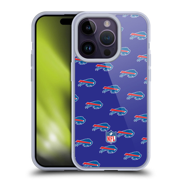 NFL Buffalo Bills Artwork Patterns Soft Gel Case for Apple iPhone 14 Pro