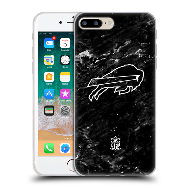 NFL Buffalo Bills Artwork Marble Soft Gel Case for Apple iPhone 7 Plus / iPhone 8 Plus