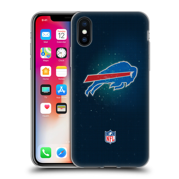 NFL Buffalo Bills Artwork LED Soft Gel Case for Apple iPhone X / iPhone XS
