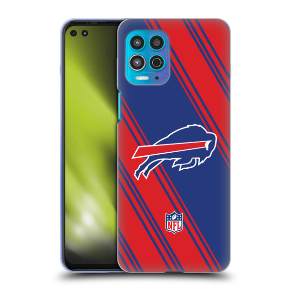 NFL Buffalo Bills Artwork Stripes Soft Gel Case for Motorola Moto G100