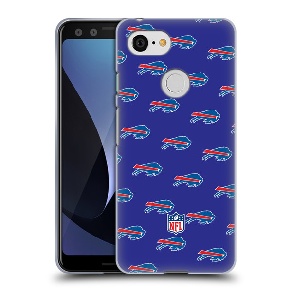 NFL Buffalo Bills Artwork Patterns Soft Gel Case for Google Pixel 3