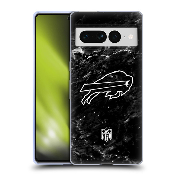 NFL Buffalo Bills Artwork Marble Soft Gel Case for Google Pixel 7 Pro