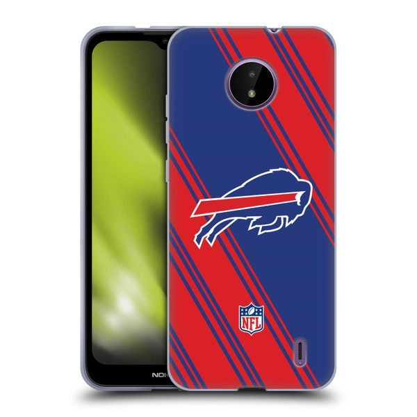 NFL Buffalo Bills Artwork Stripes Soft Gel Case for Nokia C10 / C20