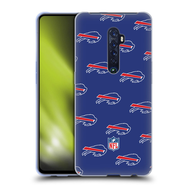 NFL Buffalo Bills Artwork Patterns Soft Gel Case for OPPO Reno 2