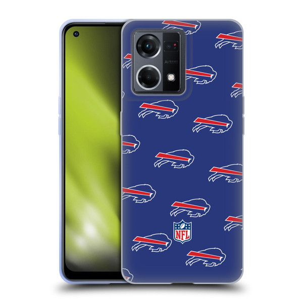 NFL Buffalo Bills Artwork Patterns Soft Gel Case for OPPO Reno8 4G