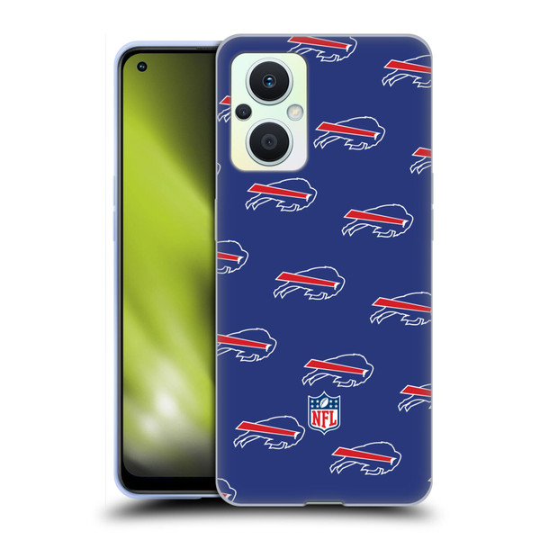 NFL Buffalo Bills Artwork Patterns Soft Gel Case for OPPO Reno8 Lite