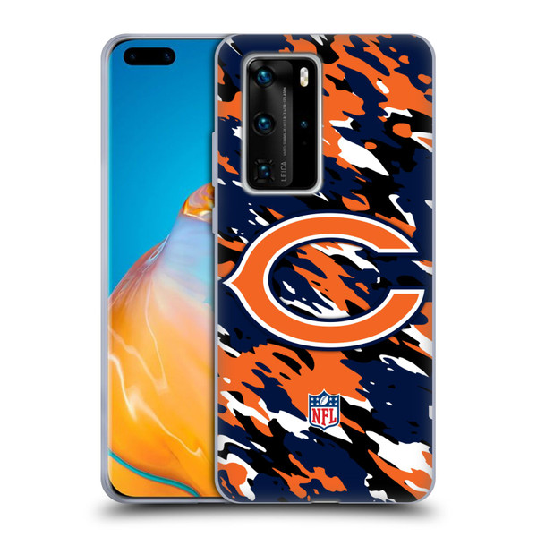 NFL Chicago Bears Logo Camou Soft Gel Case for Huawei P40 Pro / P40 Pro Plus 5G