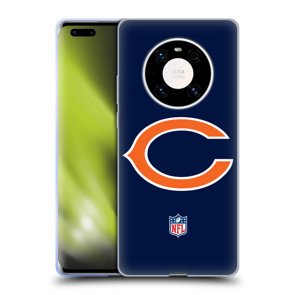 NFL Chicago Bears Logo Plain Soft Gel Case for Huawei Mate 40 Pro 5G