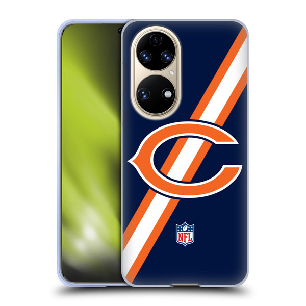 NFL Chicago Bears Logo Stripes Soft Gel Case for Huawei P50