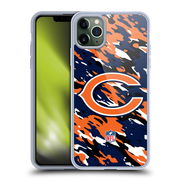 NFL Chicago Bears Logo Camou Soft Gel Case for Apple iPhone 11 Pro Max