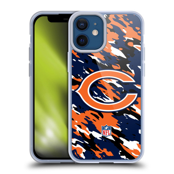 NFL Chicago Bears Logo Camou Soft Gel Case for Apple iPhone 12 Mini