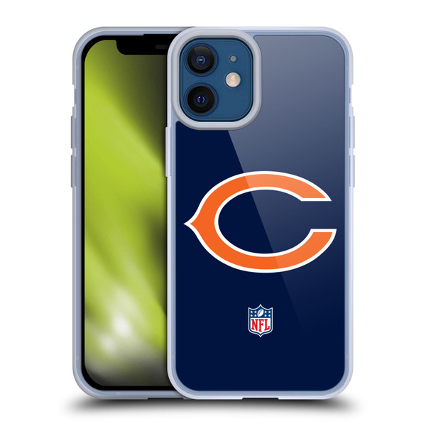 NFL Chicago Bears Logo Plain Soft Gel Case for Apple iPhone 12 Mini