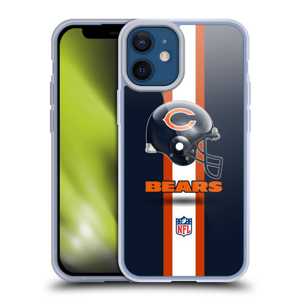 NFL Chicago Bears Logo Helmet Soft Gel Case for Apple iPhone 12 Mini