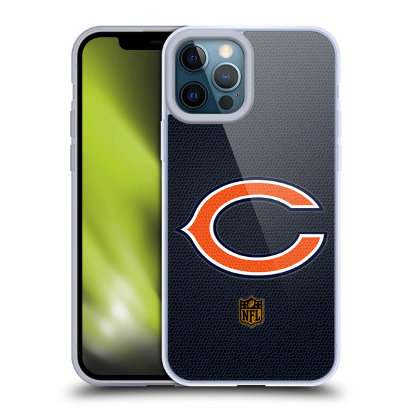NFL Chicago Bears Logo Football Soft Gel Case for Apple iPhone 12 Pro Max