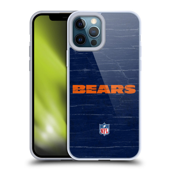 NFL Chicago Bears Logo Distressed Look Soft Gel Case for Apple iPhone 12 Pro Max