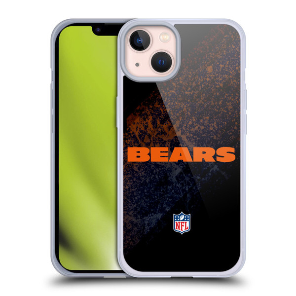 NFL Chicago Bears Logo Blur Soft Gel Case for Apple iPhone 13
