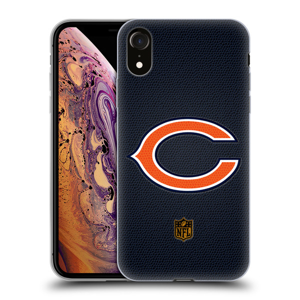 NFL Chicago Bears Logo Football Soft Gel Case for Apple iPhone XR
