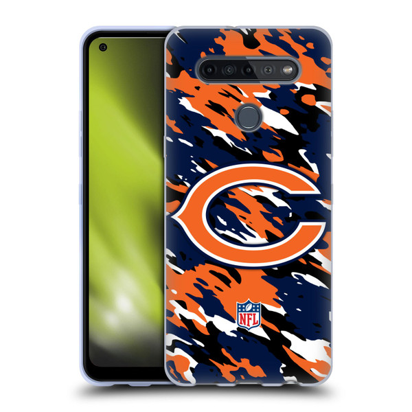 NFL Chicago Bears Logo Camou Soft Gel Case for LG K51S