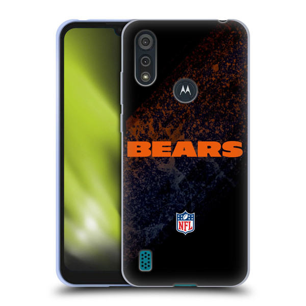 NFL Chicago Bears Logo Blur Soft Gel Case for Motorola Moto E6s (2020)