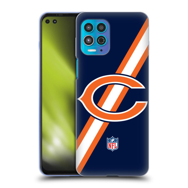 NFL Chicago Bears Logo Stripes Soft Gel Case for Motorola Moto G100