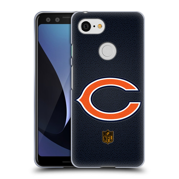 NFL Chicago Bears Logo Football Soft Gel Case for Google Pixel 3