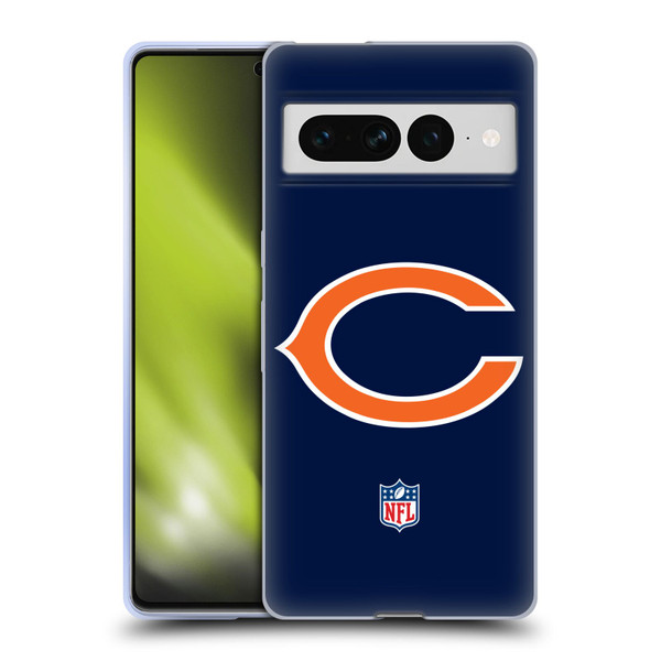 NFL Chicago Bears Logo Plain Soft Gel Case for Google Pixel 7 Pro