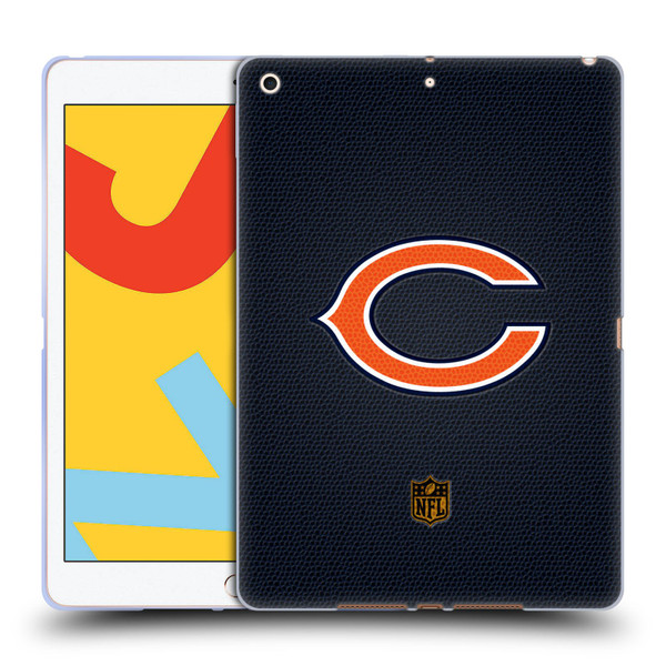 NFL Chicago Bears Logo Football Soft Gel Case for Apple iPad 10.2 2019/2020/2021