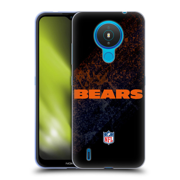 NFL Chicago Bears Logo Blur Soft Gel Case for Nokia 1.4