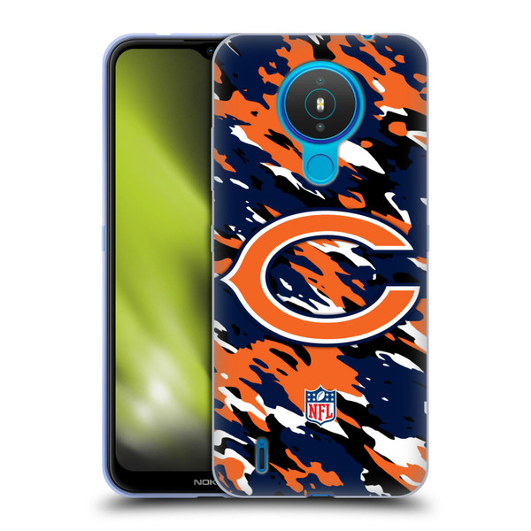 NFL Chicago Bears Logo Camou Soft Gel Case for Nokia 1.4