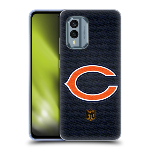 NFL Chicago Bears Logo Football Soft Gel Case for Nokia X30