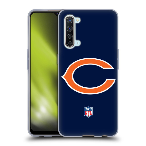 NFL Chicago Bears Logo Plain Soft Gel Case for OPPO Find X2 Lite 5G