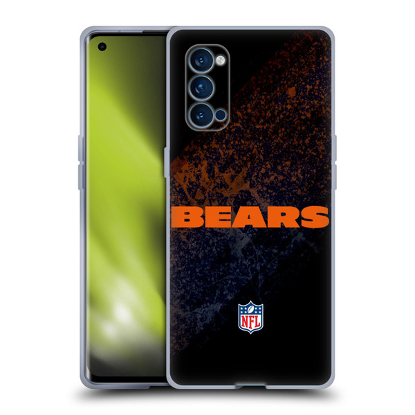 NFL Chicago Bears Logo Blur Soft Gel Case for OPPO Reno 4 Pro 5G
