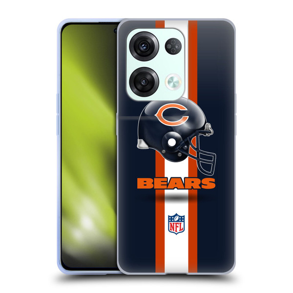 NFL Chicago Bears Logo Helmet Soft Gel Case for OPPO Reno8 Pro