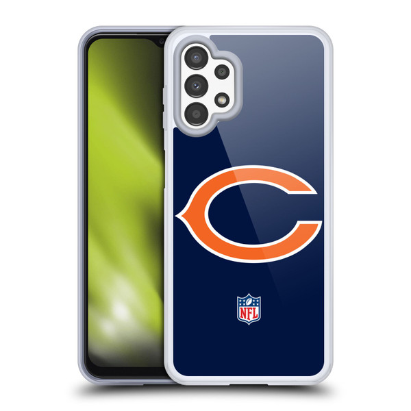 NFL Chicago Bears Logo Plain Soft Gel Case for Samsung Galaxy A13 (2022)