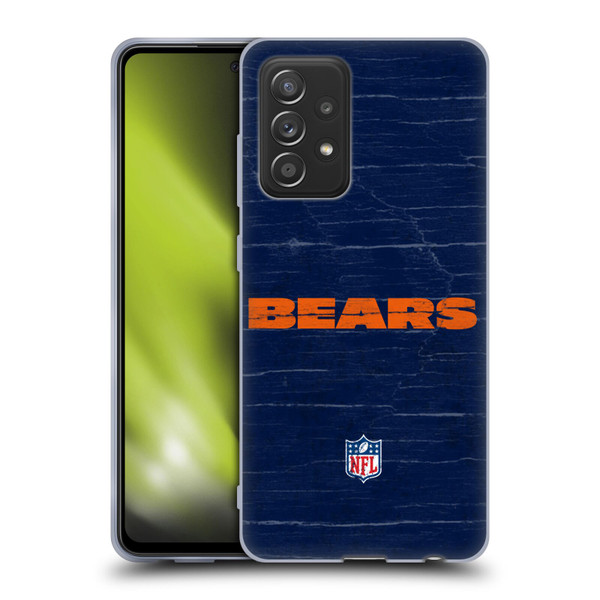 NFL Chicago Bears Logo Distressed Look Soft Gel Case for Samsung Galaxy A52 / A52s / 5G (2021)