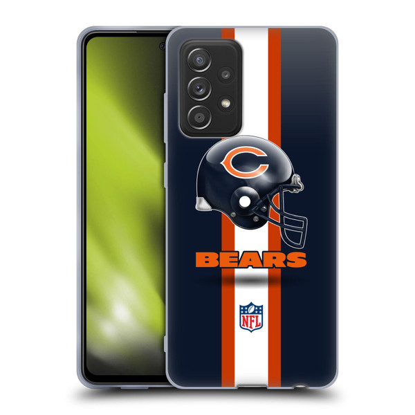 NFL Chicago Bears Logo Helmet Soft Gel Case for Samsung Galaxy A52 / A52s / 5G (2021)