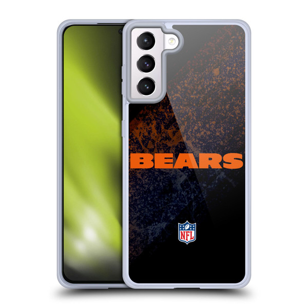 NFL Chicago Bears Logo Blur Soft Gel Case for Samsung Galaxy S21+ 5G