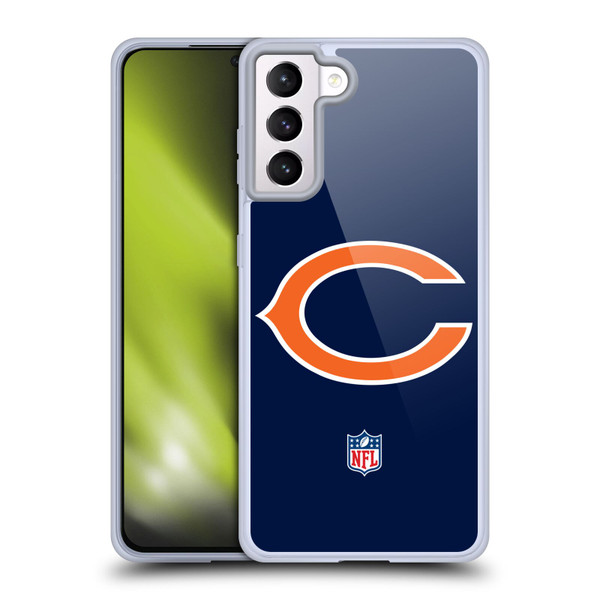 NFL Chicago Bears Logo Plain Soft Gel Case for Samsung Galaxy S21+ 5G