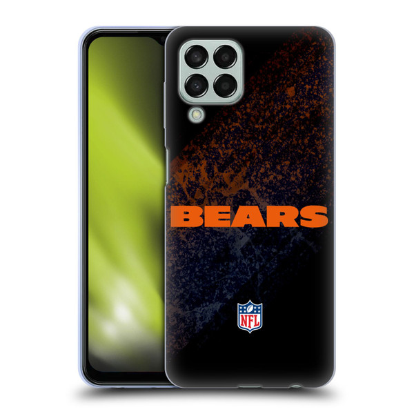 NFL Chicago Bears Logo Blur Soft Gel Case for Samsung Galaxy M33 (2022)
