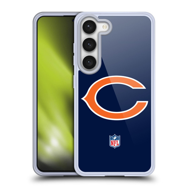 NFL Chicago Bears Logo Plain Soft Gel Case for Samsung Galaxy S23 5G