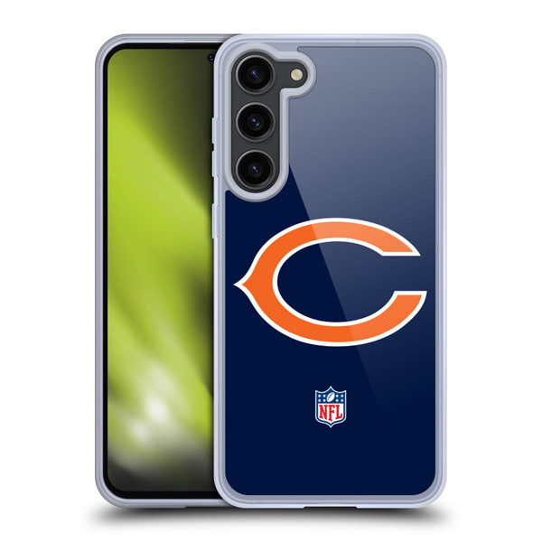NFL Chicago Bears Logo Plain Soft Gel Case for Samsung Galaxy S23+ 5G