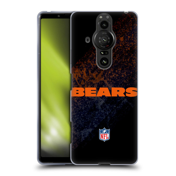 NFL Chicago Bears Logo Blur Soft Gel Case for Sony Xperia Pro-I